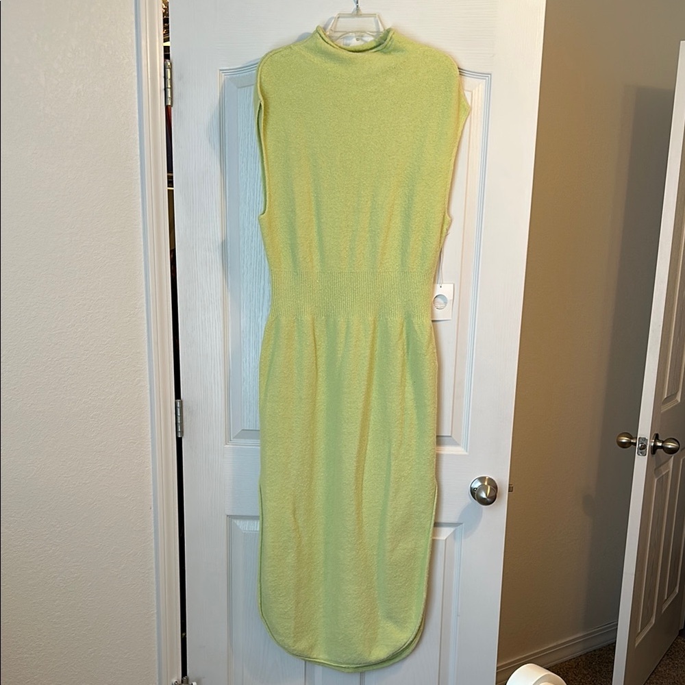 Sleeveless Lime Green Dress Sz 1x from Anthropologie.